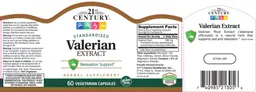 Label for Valerian Extract