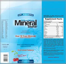 Label for Dr. Powers Colloidal Mineral Source