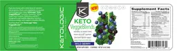 Label for Keto VeggieBlends Wild Berry