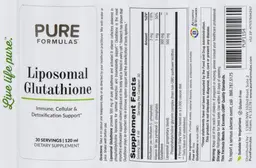 Label for Liposomal Glutathione