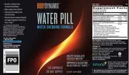Label for Water Pill