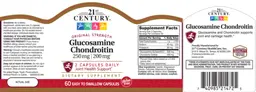 Label for Glucosamine 250 mg Chondroitin 200 mg