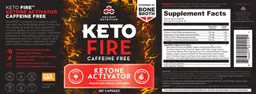 Label for Keto FIRE Caffeine Free