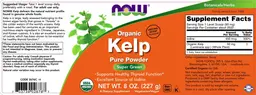 Label for Organic Kelp