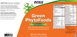 Label for Green PhytoFoods