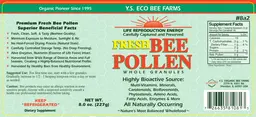 Label for Fresh Bee Pollen