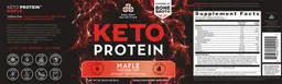 Label for Keto PROTEIN Maple