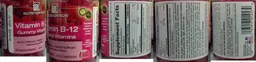 Label for Vitamin B-12 Gummy Vitamins