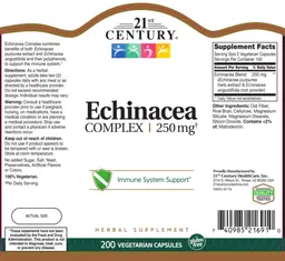 Label for Echinacea Complex 250 mg