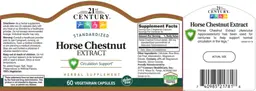Label for Horse Chestnut Extract