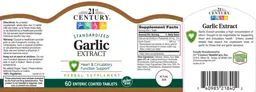 Label for Garlic Extract