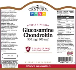 Label for Glucosamine 500 mg Chondroitin 400 mg