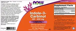 Label for Indole-3-Carbinol I3C - 200 mg