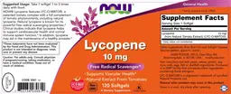 Label for Lycopene 10 mg