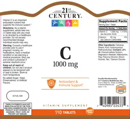 Label for C 1000 mg