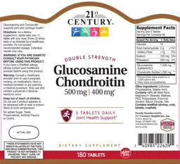 Label for Glucosamine 500 mg Chondroitin 400 mg