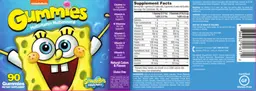 Label for Nickelodeon SpongeBob SquarePants Gummies