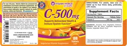 Label for C-500 mg