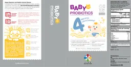 Label for Baby Probiotics 4 Billion Flavorless