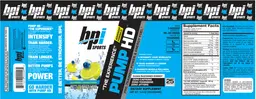 Label for Pump HD Blueberry Lemon Freeze