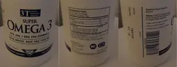 Label for Super Omega 3 EPA 300 / DHA 200 Formula
