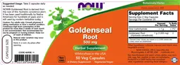Label for Goldenseal Root 500 mg