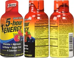 Label for 5-hour Energy Berry