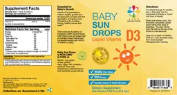 Label for Baby Sun Drops