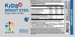 Label for Kids Bright Eyes Blueberry