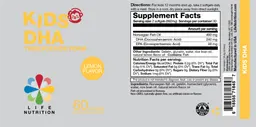 Label for Kids DHA Lemon Flavor