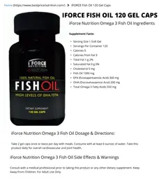 Label for Fish Oil