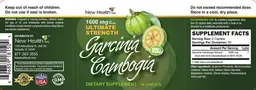 Label for Garcinia Cambogia 1600 mg