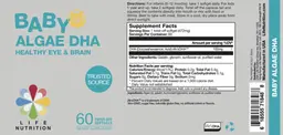 Label for Baby Algae DHA