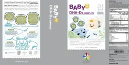 Label for Baby DHA+D3 Complete Lemon Flavor