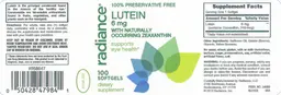 Label for Lutein 6 mg