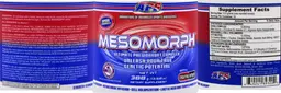 Label for Mesomorph Grape Flavor