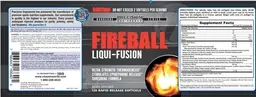 Label for Fireball Liqui-Fusion