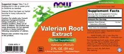 Label for Valerian Root Extract