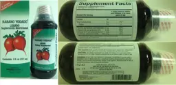 Label for Rabano Yodado Liquid