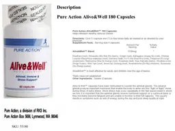Label for Alive & Well