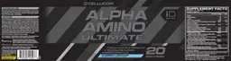 Label for Alpha Amino Ultimate Blueberry Lemonade