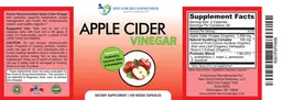 Label for Apple Cider Vinegar