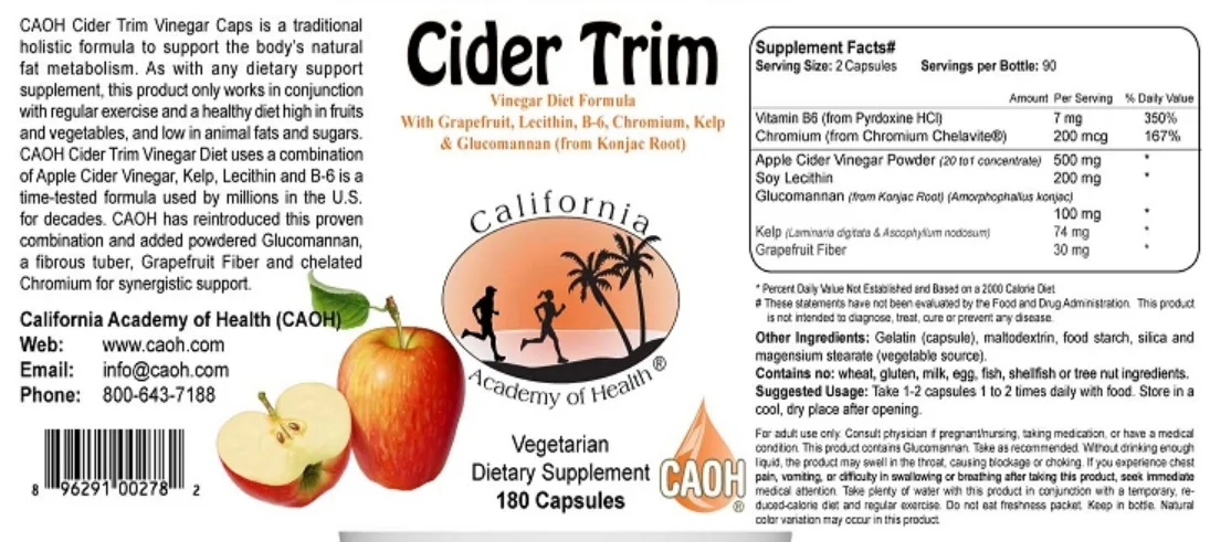Label for Cider Trim