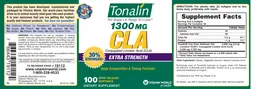 Label for Extra Strength CLA Tonalin 1300 mg