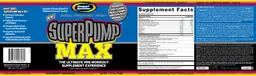 Label for SuperPump Max Raspberry Lemonade