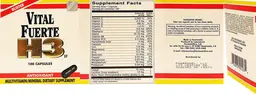 Label for Vital Fuerte H3 EF