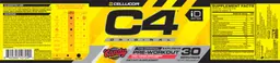 Label for C4 Original Tart Candy Explosive