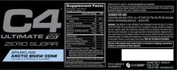 Label for C4 Ultimate On The Go Sparkling Arctic Snow Cone