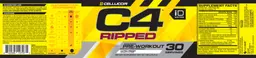 Label for C4 Ripped Ultra Frost