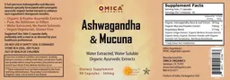 Label for Ashwagandha & Mucuna